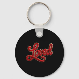 Loved Yarn Crochet Latch Hook Coquette Cozy Valent Key Ring
