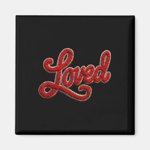 Loved Yarn Crochet Latch Hook Coquette Cozy Valent Magnet