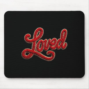 Loved Yarn Crochet Latch Hook Coquette Cozy Valent Mouse Pad