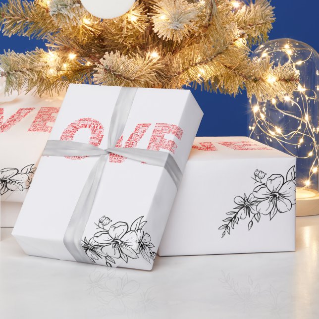 #LoveFlowerWrapping Paper (Holidays)