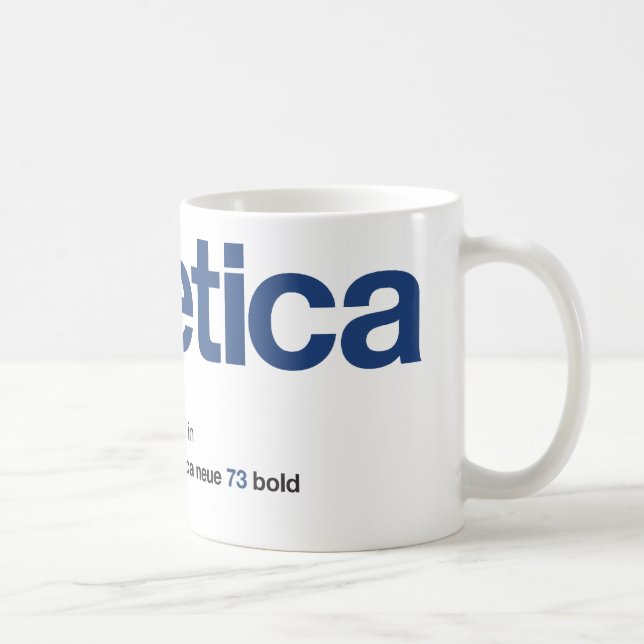 LoveHelvetica Navy Mug (Right)