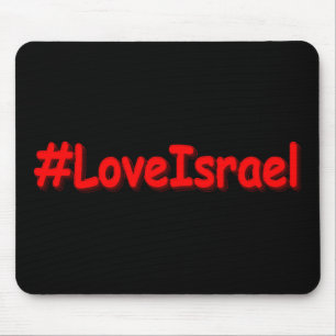 "#LoveIsrael" Cute Design. Buy Now Mouse Pad