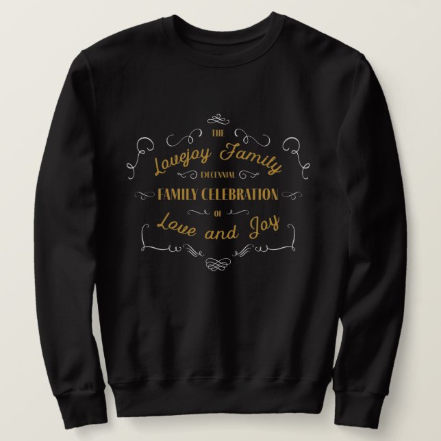 Lovejoy Celebration Sweatshirt – Black (Design Front)