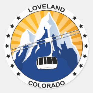 Loveland Colorado Classic Round Sticker