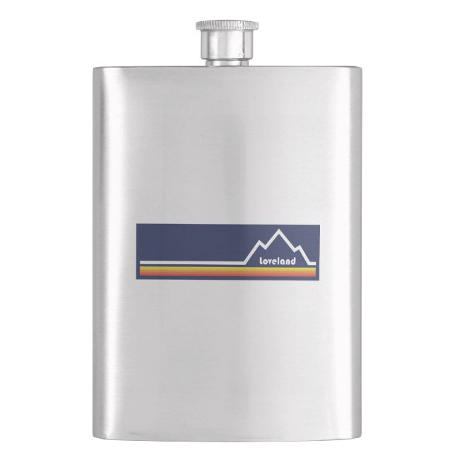 Loveland, Colorado Hip Flask (Front)