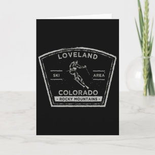 Loveland Colorado Snow Skiing Card