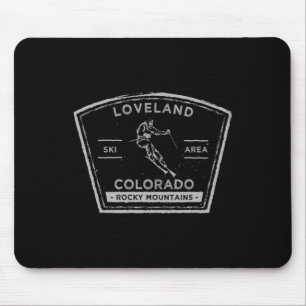 Loveland Colorado Snow Skiing Mouse Pad