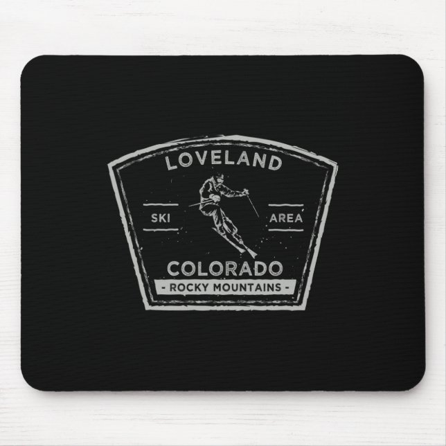 Loveland Colorado Snow Skiing  Mouse Pad (Front)
