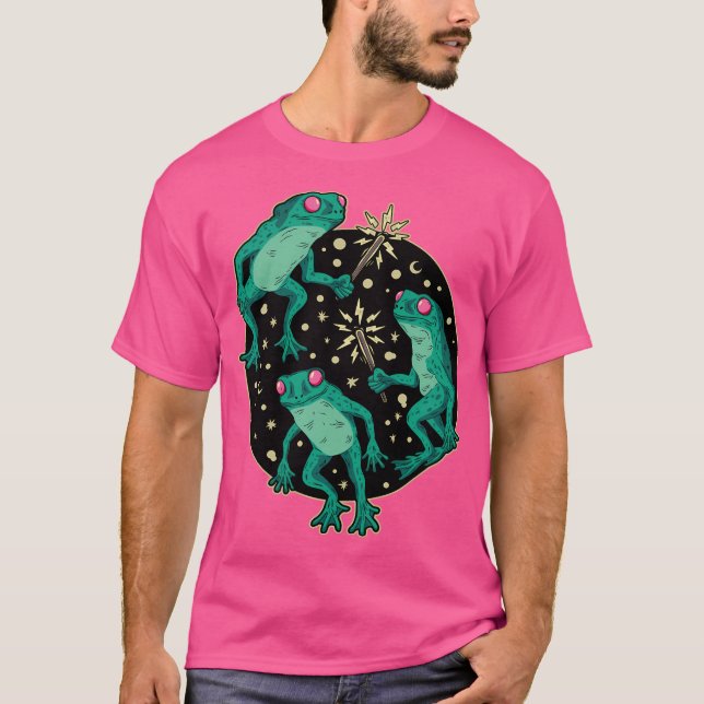 Loveland Frogman Cryptid Black T-Shirt (Front)
