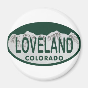 Loveland license oval magnet