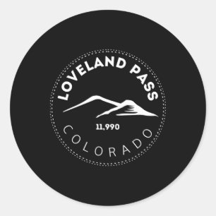 Loveland P Colorado Elevated Mountain Ckcountry Sk Classic Round Sticker