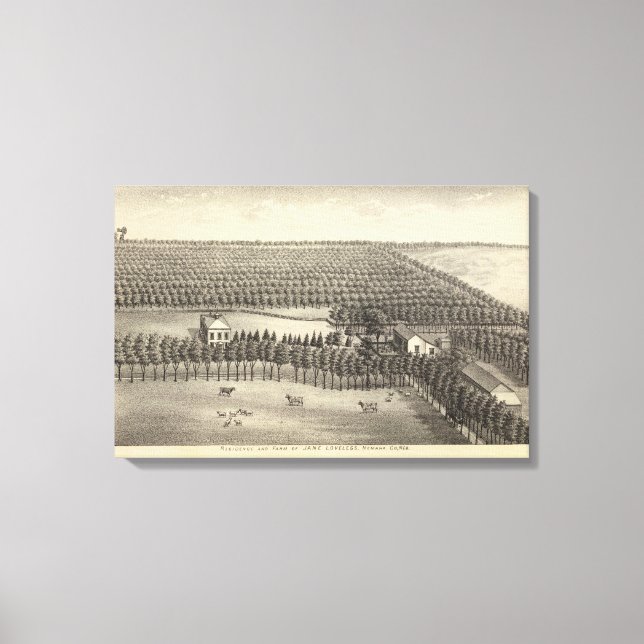 Loveless Farm, Nebraska Canvas Print (Front)