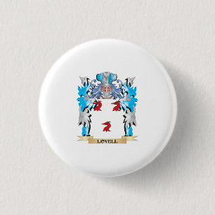 Lovell Coat of Arms - Family Crest 3 Cm Round Badge