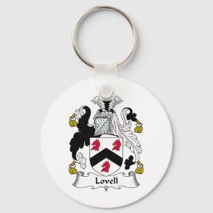 Lovell Family Crest Key Ring