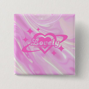 Lovely 15 Cm Square Badge