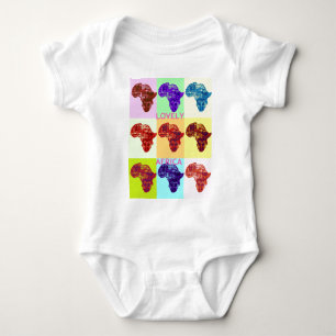 LOVELY AFRICA BABY BODYSUIT