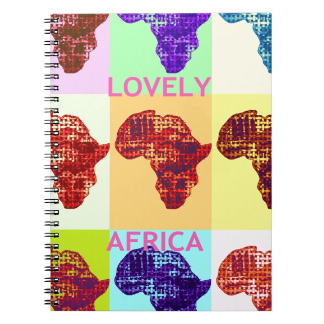 LOVELY AFRICA SPIRAL NOTEBOOK (Front)