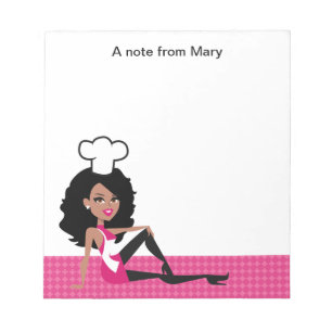 Lovely African American Girl Notepad