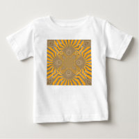 Lovely African round yellow chevron Art design
