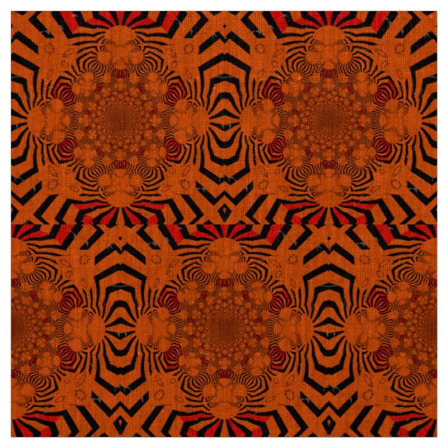 Lovely African Zebra Print Motif design Fabric (Swatch)