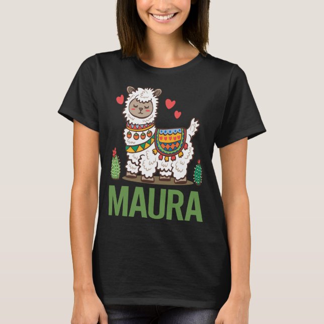 Lovely Alpaca - Maura Name T-Shirt (Front)
