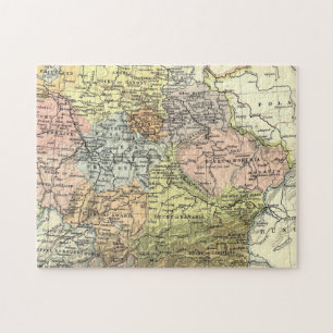 Lovely and Antique Map of Europe Jigsaw Puzzle