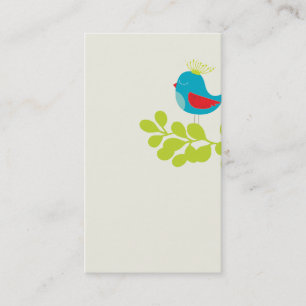 lovely and cute bird business card template 2rd
