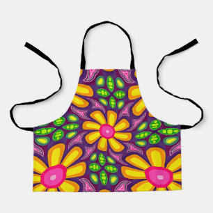 Lovely and Cute Flowers Pattern Apron
