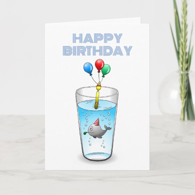 Lovely and Cute Whale Card (Front)