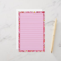 lovely and Pretty pink floral Lined