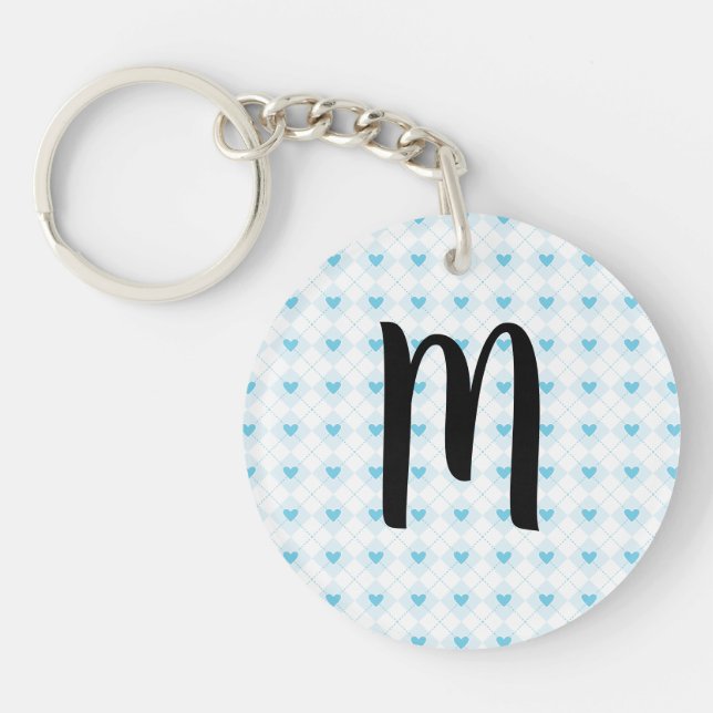 Lovely Argyle Key Ring (Front)