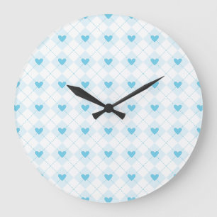 Lovely Argyle Large Clock