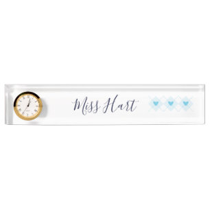 Lovely Argyle Nameplate