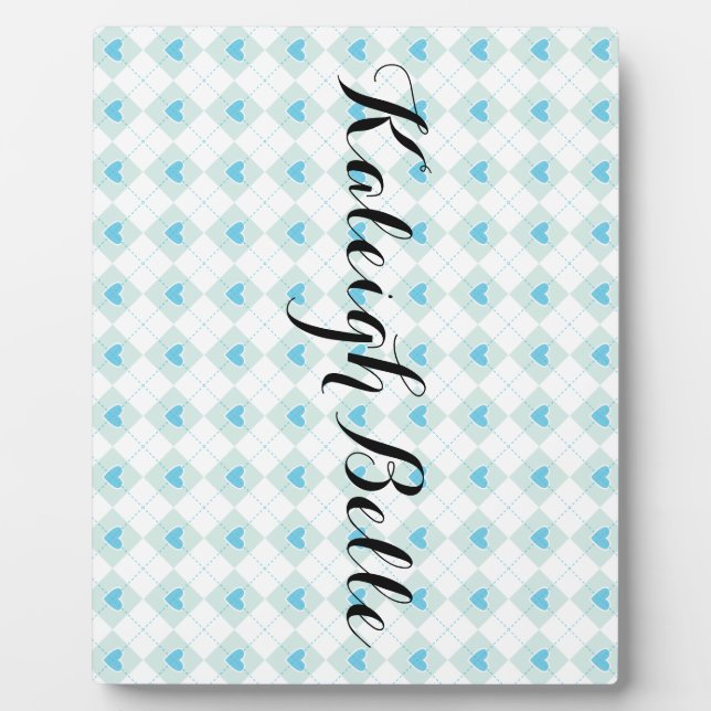 Lovely Argyle Plaque (Front)