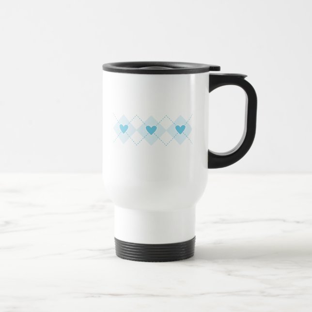 Lovely Argyle Travel Mug (Right)
