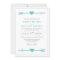 Lovely Arrows Wedding Invitation / Teal and Grey