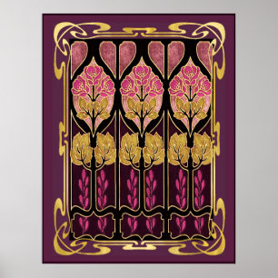 Lovely Art Nouveau Style Poster