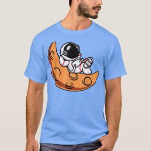 Lovely Astronaut Sun Bathing In Moon Space Funny U T-Shirt