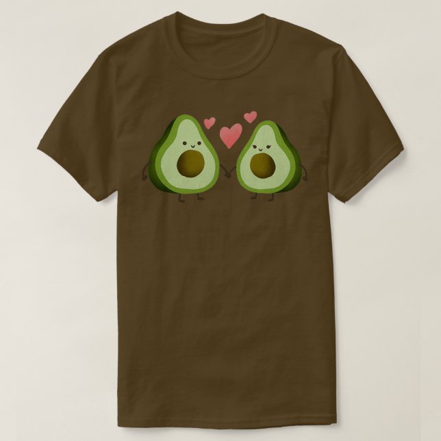Lovely Avocado Couple Classic TShirt (Design Front)