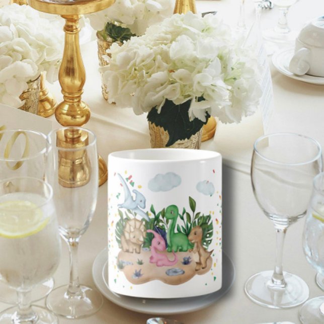 Lovely baby colourful Dinosaurs  Coffee Mug (Creator Uploaded)