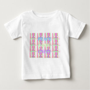 Lovely Baby Kid Peace Love Unity Pop Art design. Baby T-Shirt
