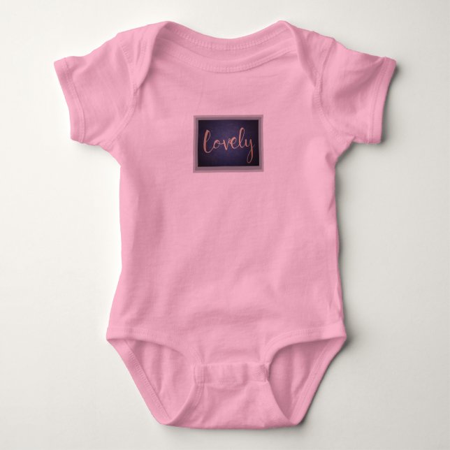 Lovely Baby Vest Baby Bodysuit (Front)