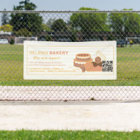Lovely Bakery Banners with QR Code ||