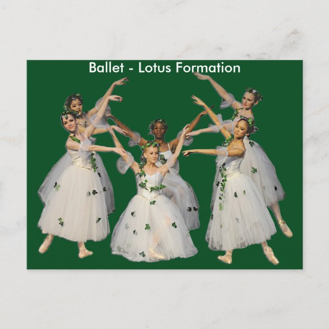 Lovely Ballet Lotus Formation Card (Front)