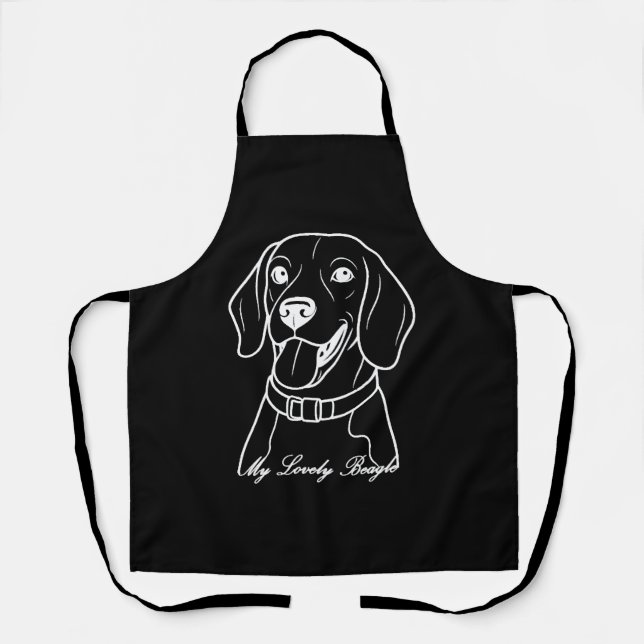 Lovely Beagle Apron (Front)