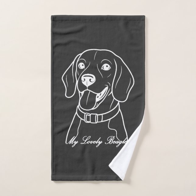 Lovely Beagle Hand Towel (Hand Towel)