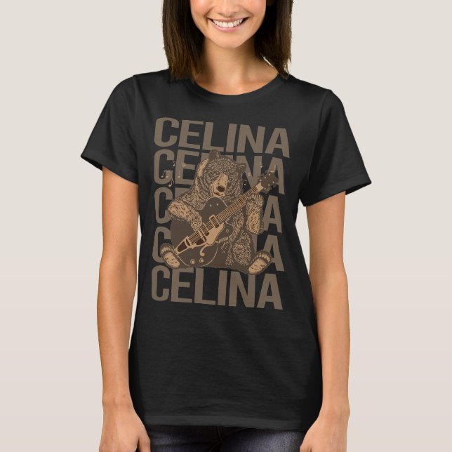 Lovely Bear - Celina Name T-Shirt (Front)