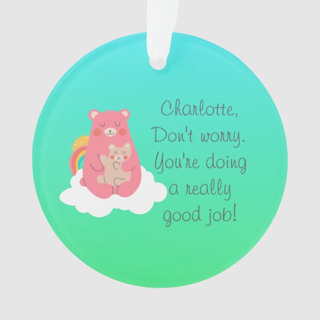 Lovely Bear Family   Ornament (Front)