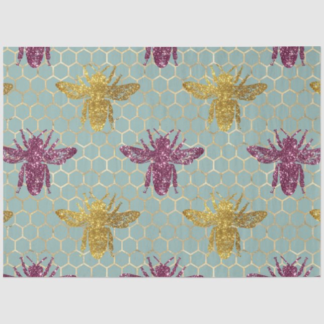 Lovely Bee Series Design 49 Tissue Paper (Front)