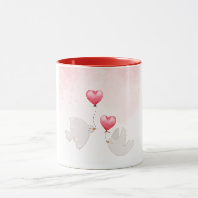 lovely birds hearty mug (Center)